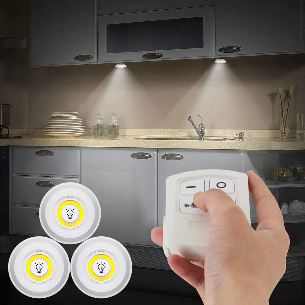 Veilleuses LED Intelligentes avec télécommande (Lot de 3 +2 Offerts)