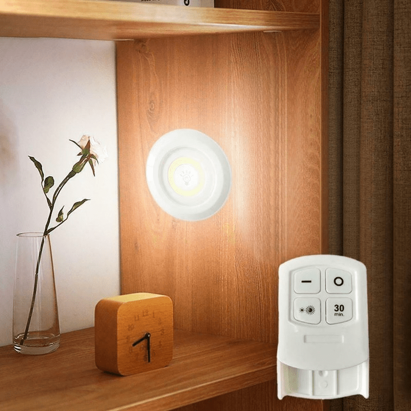 Veilleuses LED Intelligentes avec télécommande (Lot de 3 +2 Offerts)