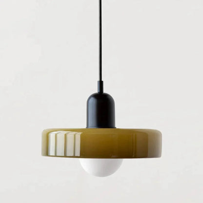 Suspension Luminaire Vintage en Verre Élégante